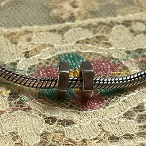 Pandora washer nut style sterling silver spacer charms 925 ALE